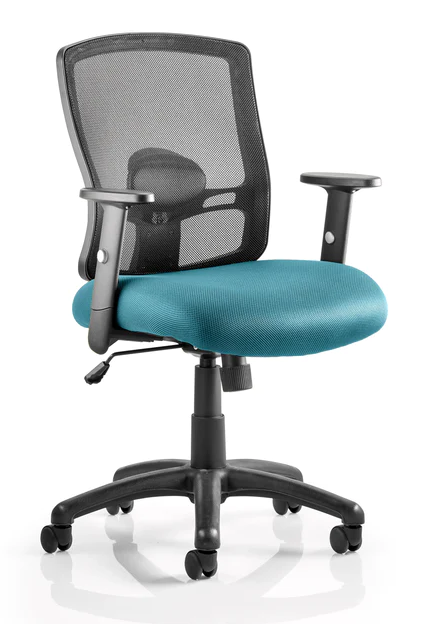 Portland Mesh Back and Fabric Seat Task Operator Office Chair - Multiple Colour Options